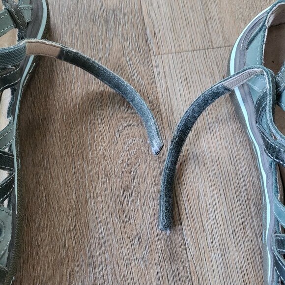 Jambu Tangerine Leather Strappy Walking Shoe Blue & Gray Size 8.5 - Picture 8 of 16